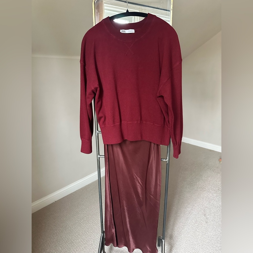 Anthropologie Satin Skirt - size XS but I am a SM and it fits me - worn twice